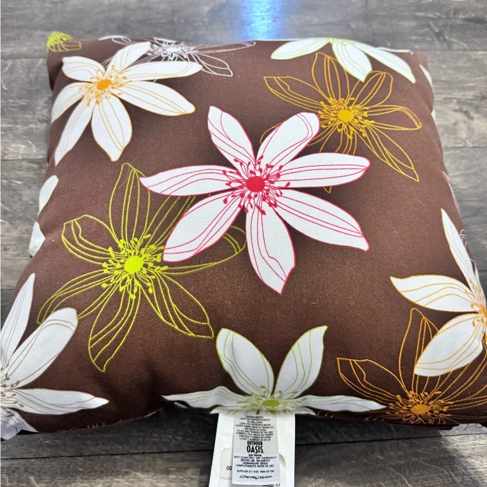 JCPenney Outdoor Oasis Throw‎ Pillow NWT